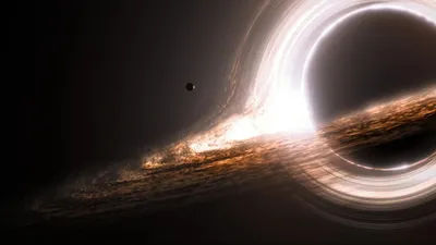 The Gargantua black hole from Interstellar.