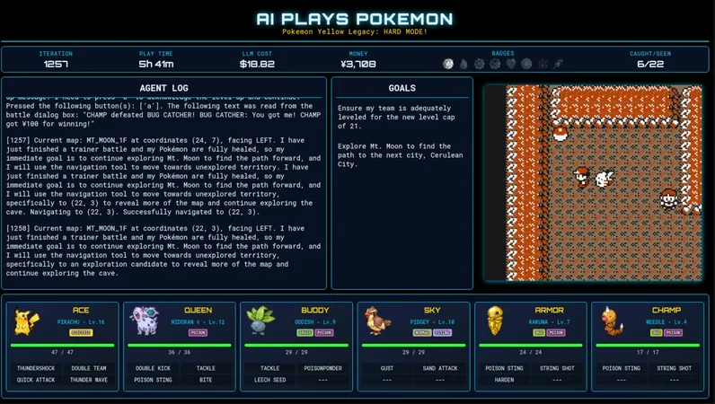 A screenshot showing the Pokémon AI workflow in action.